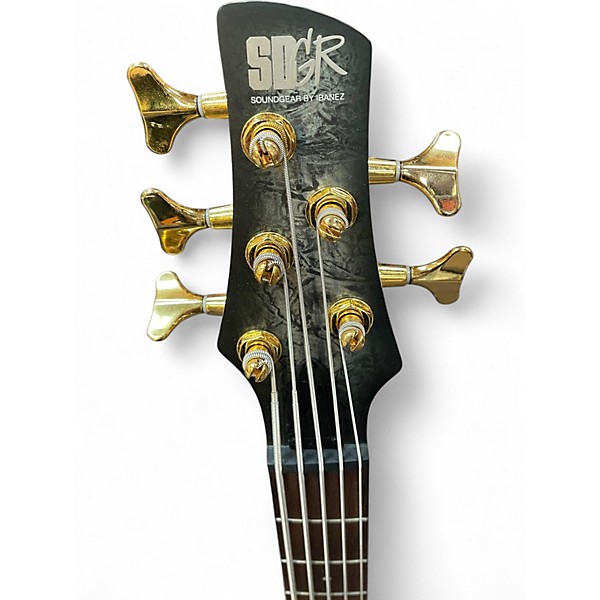 Used Ibanez SR305EDX 5 String BLACK ICE Electric Bass Guitar