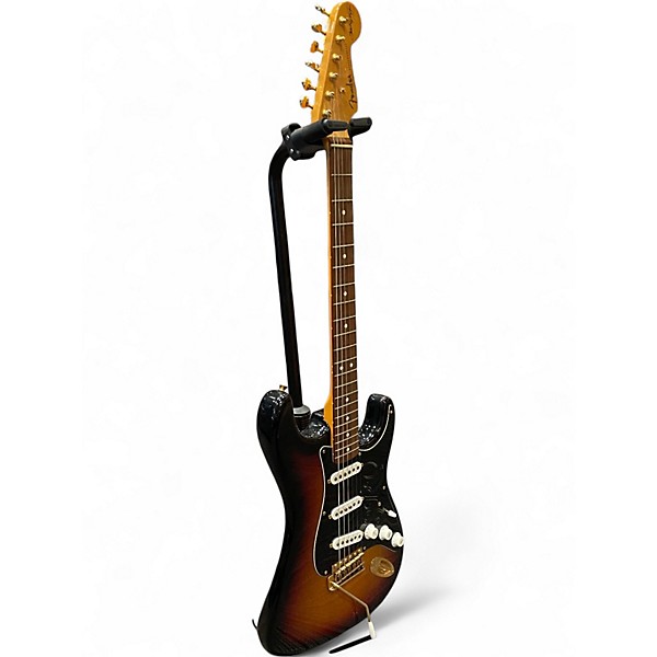 Used 2003 Fender Artist Series Stevie Ray Vaughan Stratocaster 3 Color Sunburst Solid Body Electric Guitar