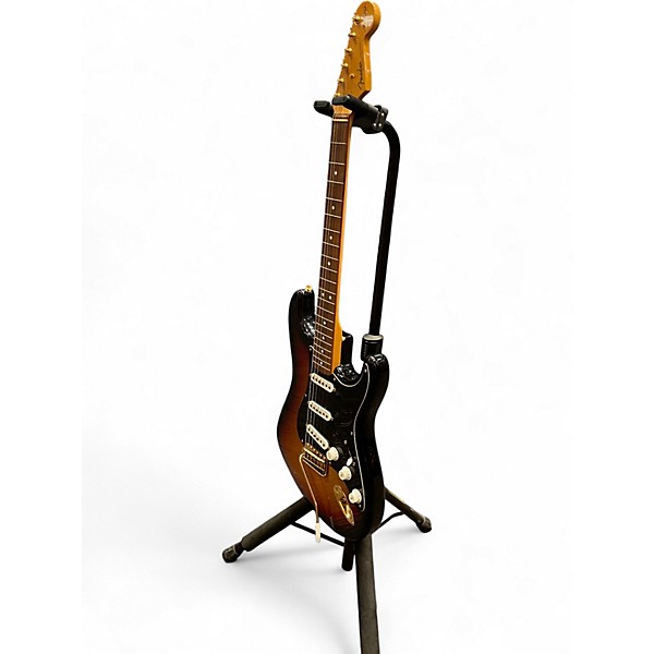 Used 2003 Fender Artist Series Stevie Ray Vaughan Stratocaster 3 Color Sunburst Solid Body Electric Guitar