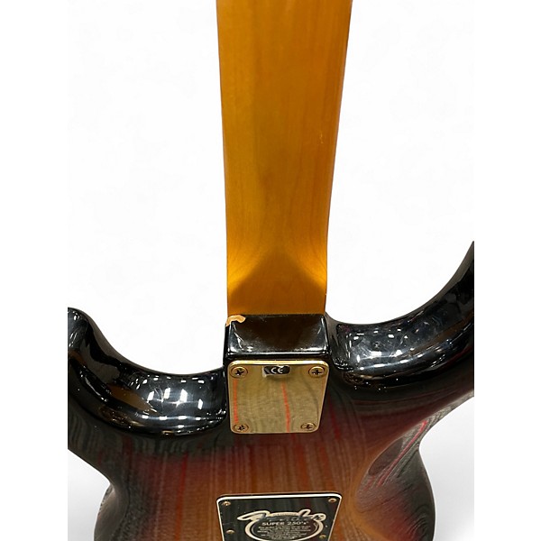 Used 2003 Fender Artist Series Stevie Ray Vaughan Stratocaster 3 Color Sunburst Solid Body Electric Guitar