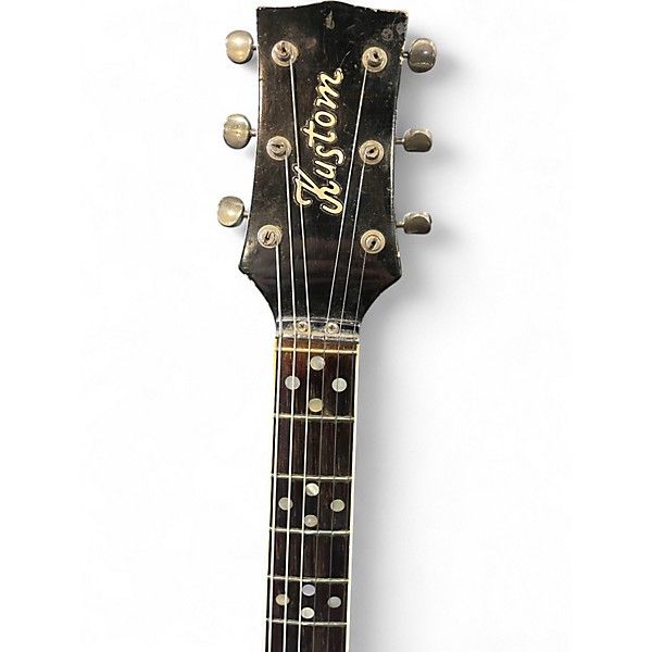 Used Kustom k200 Black Hollow Body Electric Guitar