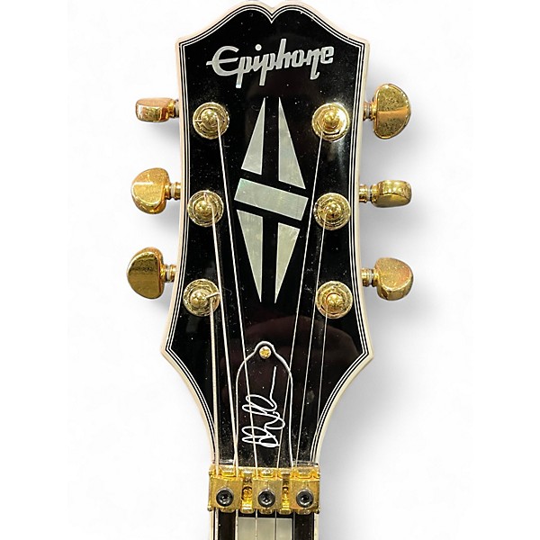 Used Epiphone Alex Lifeson Les Paul Custom Axcess Ruby Solid Body Electric Guitar