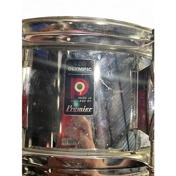 Used Olympic 14in Premier Snare Drum Chrome Drum