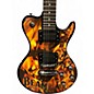 Used Silvertone James B Beam Black Solid Body Electric Guitar