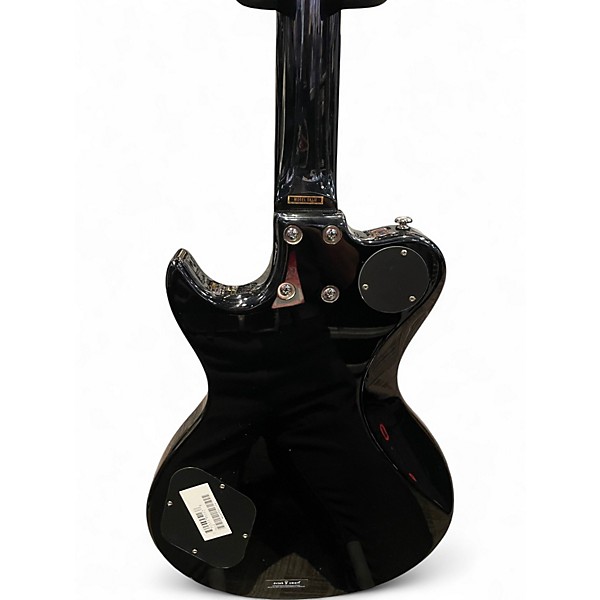 Used Silvertone James B Beam Black Solid Body Electric Guitar