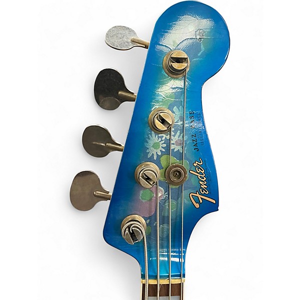 Used Fender F24 LTD BLUE FLORAL JAZZ BASS RELIC FLORAL BLUE Electric Bass Guitar