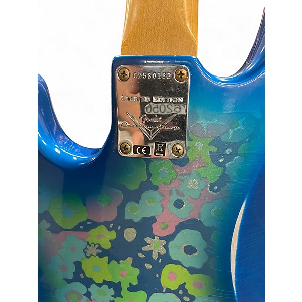Used Fender F24 LTD BLUE FLORAL JAZZ BASS RELIC FLORAL BLUE Electric Bass Guitar