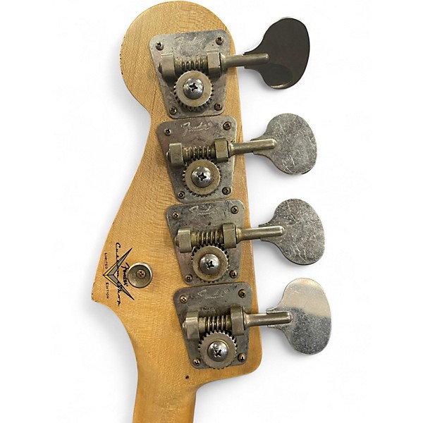 Used Fender F24 LTD BLUE FLORAL JAZZ BASS RELIC FLORAL BLUE Electric Bass Guitar