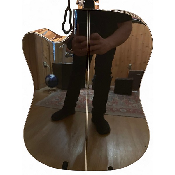 Used Takamine GD30-12 Black 12 String Acoustic Electric Guitar