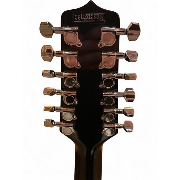 Used Takamine GD30-12 Black 12 String Acoustic Electric Guitar