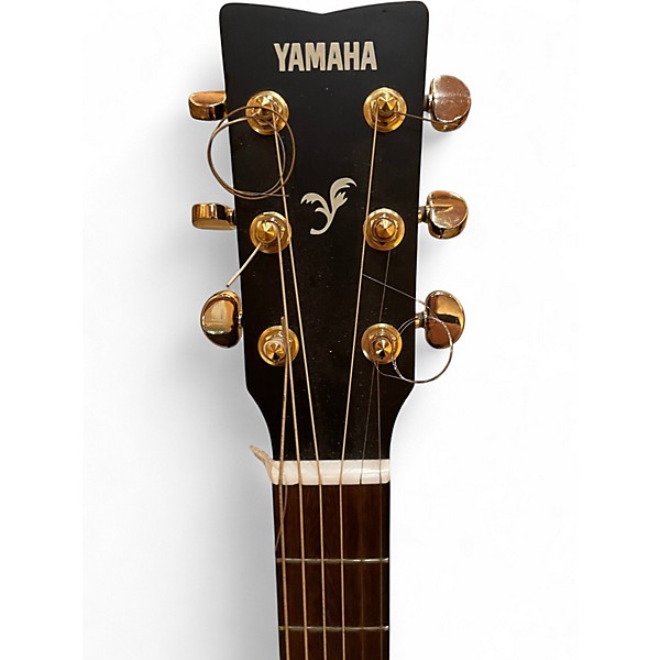 Used Yamaha FX335C Black Acoustic Electric Guitar