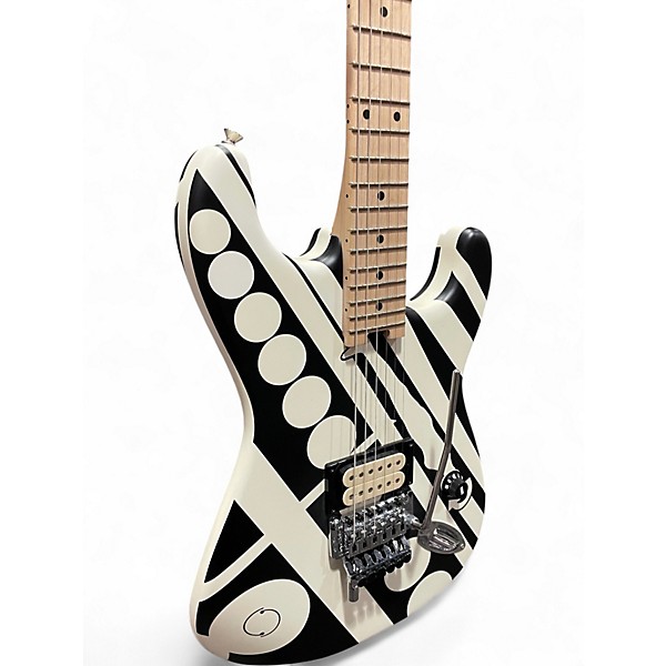 Used EVH Stripe Series Circles Circles Solid Body Electric Guitar