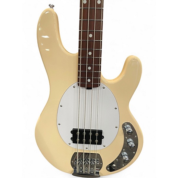 Used Sterling by Music Man STING RAY S.U.B. SERIES Antique White Electric Bass Guitar