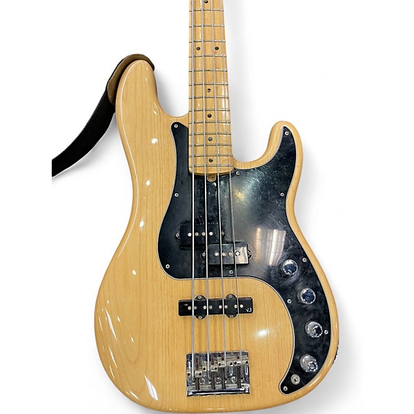 Used Fender American Deluxe Precision Bass Natural Electric Bass Guitar
