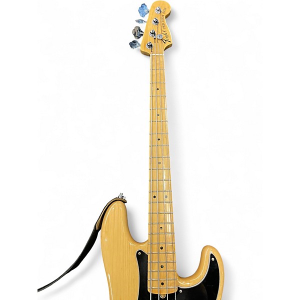 Used Fender American Deluxe Precision Bass Natural Electric Bass Guitar