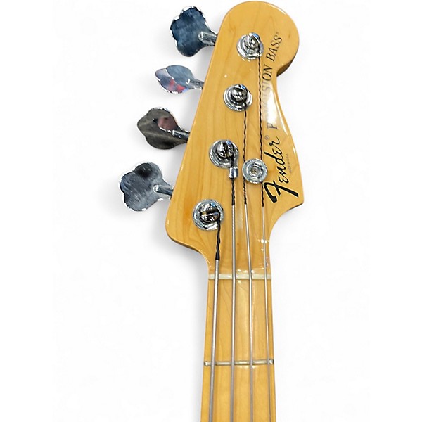 Used Fender American Deluxe Precision Bass Natural Electric Bass Guitar