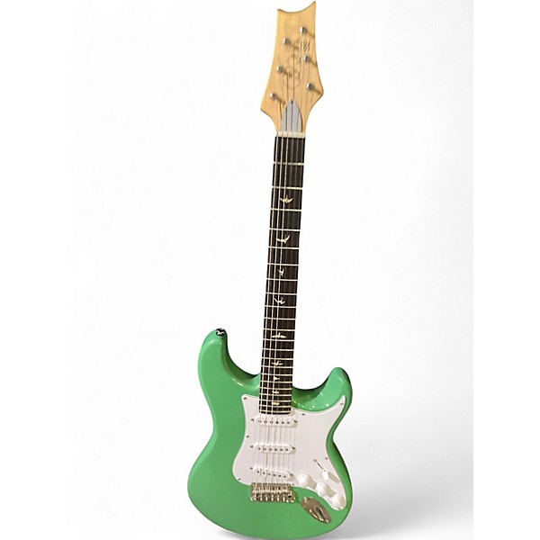 Used PRS SE Silver Sky GREEN Solid Body Electric Guitar
