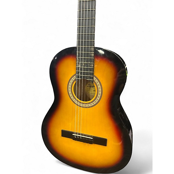 Used Squier SA150N 2 Color Sunburst Classical Acoustic Guitar