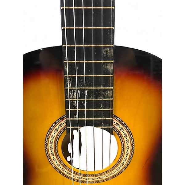 Used Squier SA150N 2 Color Sunburst Classical Acoustic Guitar