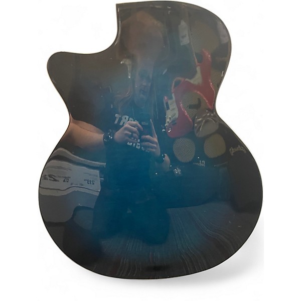 Used Guild F-25112CE Deluxe Blue Burst 12 String Acoustic Electric Guitar