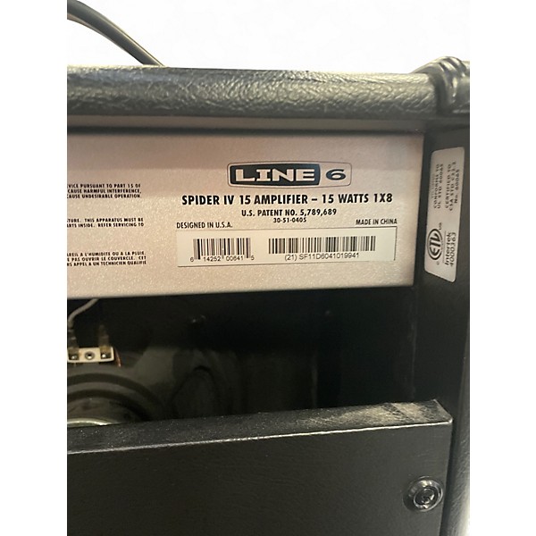 Used Line 6 Spider IV 15W 1X8 Guitar Combo Amp