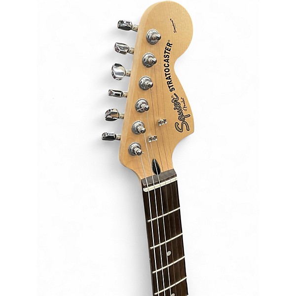 Used Squier Standard Stratocaster Black Solid Body Electric Guitar