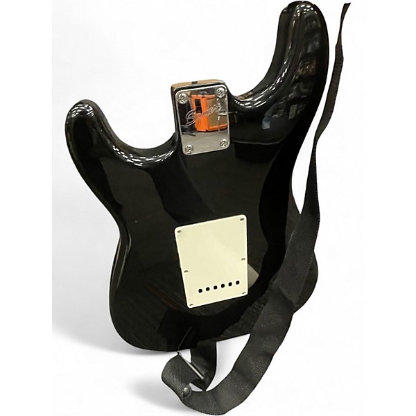 Used Squier Standard Stratocaster Black Solid Body Electric Guitar