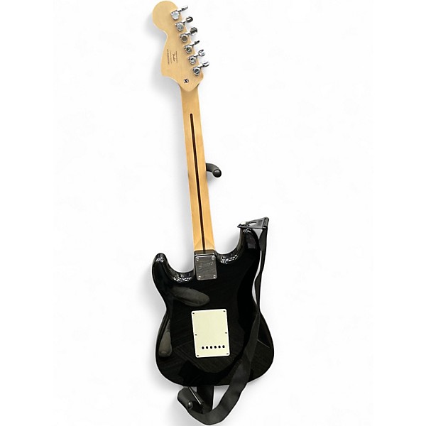 Used Squier Standard Stratocaster Black Solid Body Electric Guitar