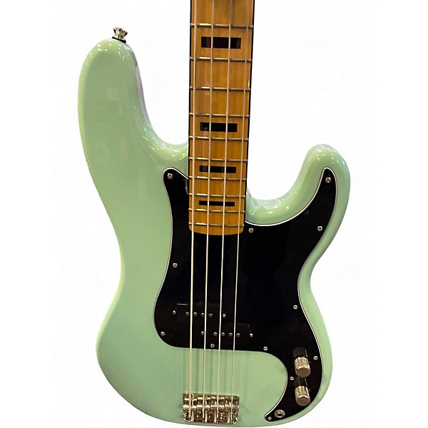 Used Squier Classic Vibe 1970S Precision Bass Surf Green Electric Bass Guitar