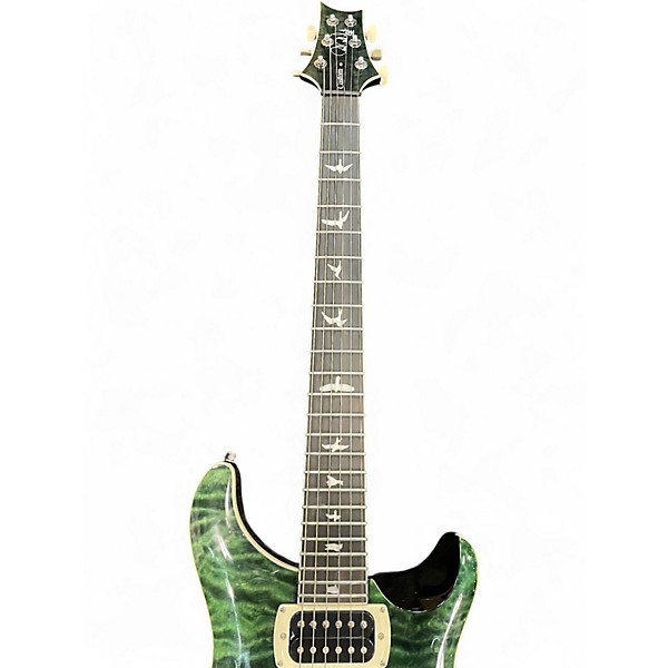 Used PRS SE Custom 24 Teal Black Solid Body Electric Guitar
