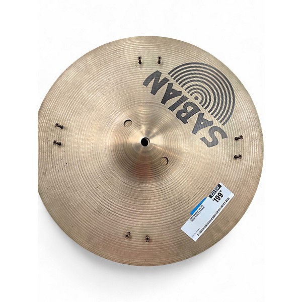 Used SABIAN 14in AA Rock Sizzle Cymbal