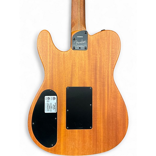 Used 2020 Fender American Acoustasonic Telecaster Black Acoustic Electric Guitar