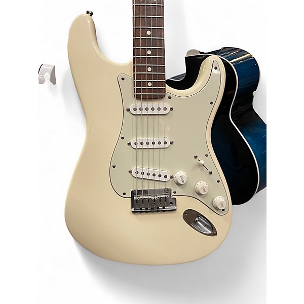 Vintage 1995 Fender 60th Anniversary Stratocaster Olympic White Solid Body Electric Guitar