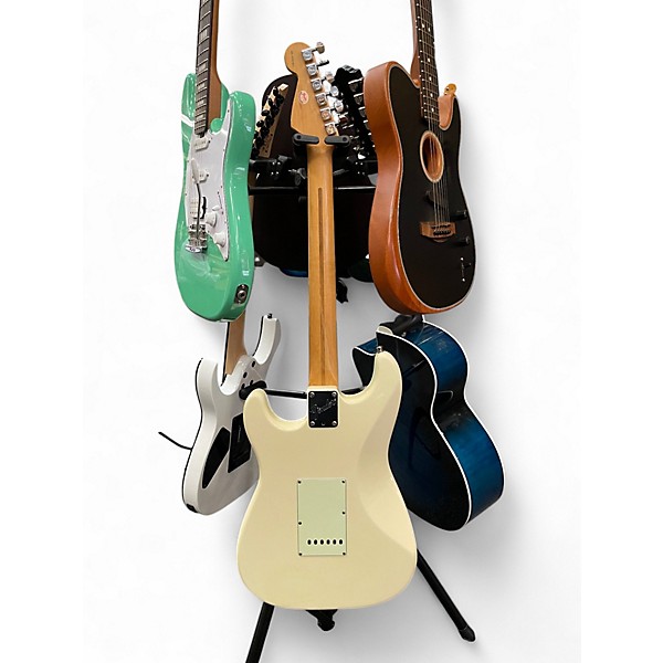 Vintage 1995 Fender 60th Anniversary Stratocaster Olympic White Solid Body Electric Guitar