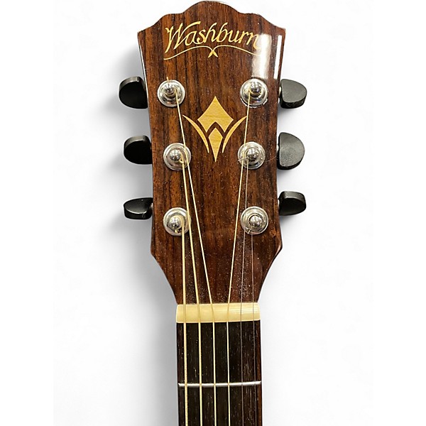 Used Washburn WCG22SCE Natural Acoustic Electric Guitar