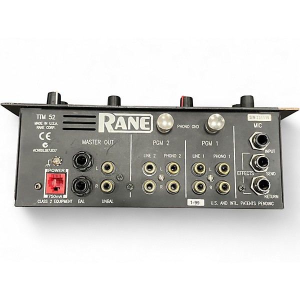 Used RANE TTM 52 Unpowered Mixer