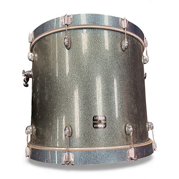 Used Gretsch Drums 5 Piece Energy Blue Sparkle Drum Kit