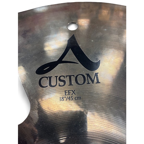 Used Zildjian 18in A Custom EFX Crash Cymbal
