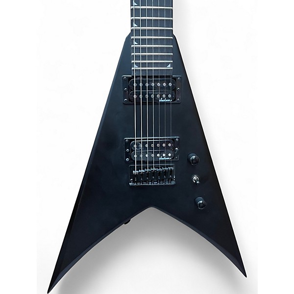 Used Jackson King V JS22 Black Solid Body Electric Guitar