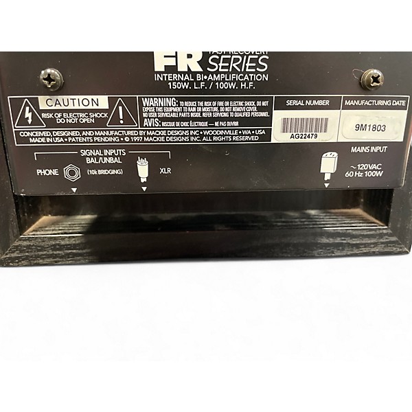 Used Mackie HR824 Pair Powered Monitor