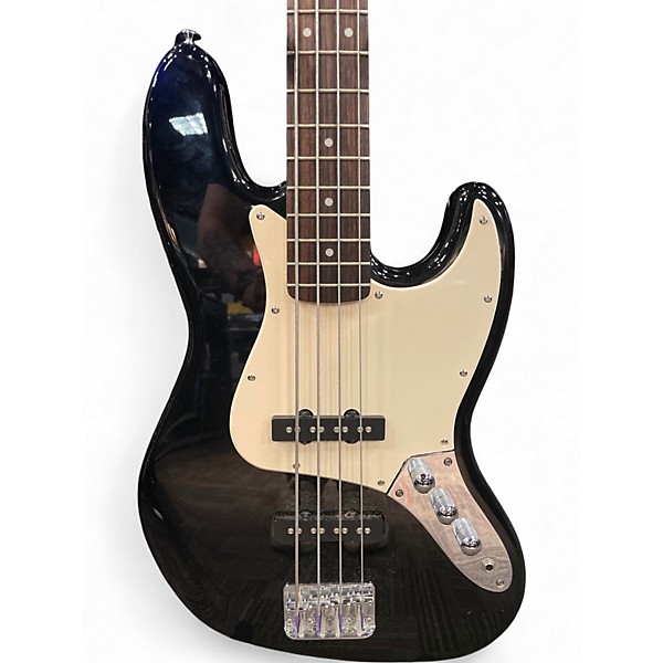 Used Squier Affinity Jazz Bass Black Electric Bass Guitar