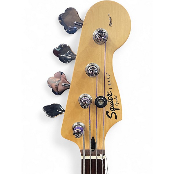 Used Squier Affinity Jazz Bass Black Electric Bass Guitar