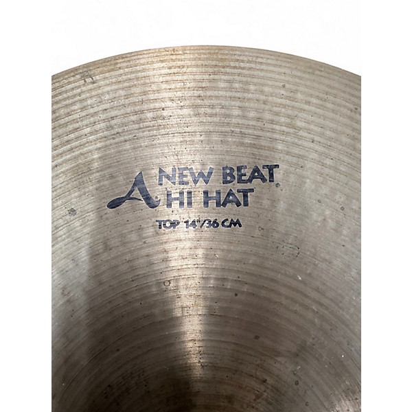 Used Zildjian 14in A NEW BEAT HI HAT PAIR Cymbal