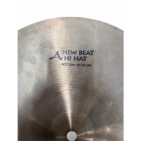 Used Zildjian 14in A NEW BEAT HI HAT PAIR Cymbal