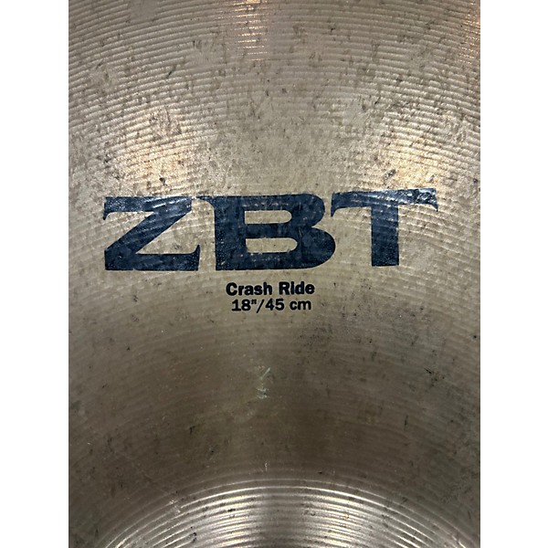 Used Zildjian 18in ZBT Crash Ride Cymbal