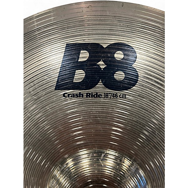 Used SABIAN 18in B8 Crash Ride Cymbal