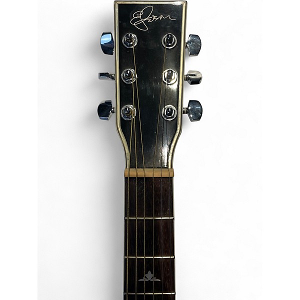 Used 2006 Esteban BLACK SILVER CUTWAY Black Acoustic Electric Guitar