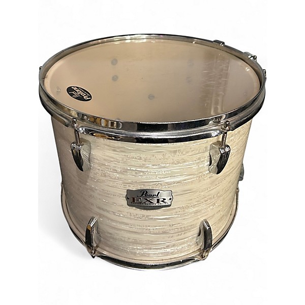 Used Pearl 5 Piece EXPORT SERIES OYSTER WHITE Drum Kit