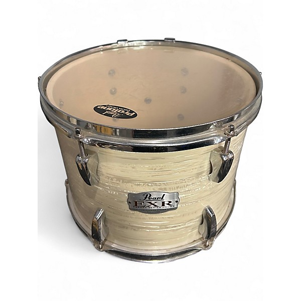 Used Pearl 5 Piece EXPORT SERIES OYSTER WHITE Drum Kit