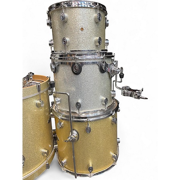 Used Pacific Drums & Percussion 7 Piece CX Series Silver Sparkle Drum Kit